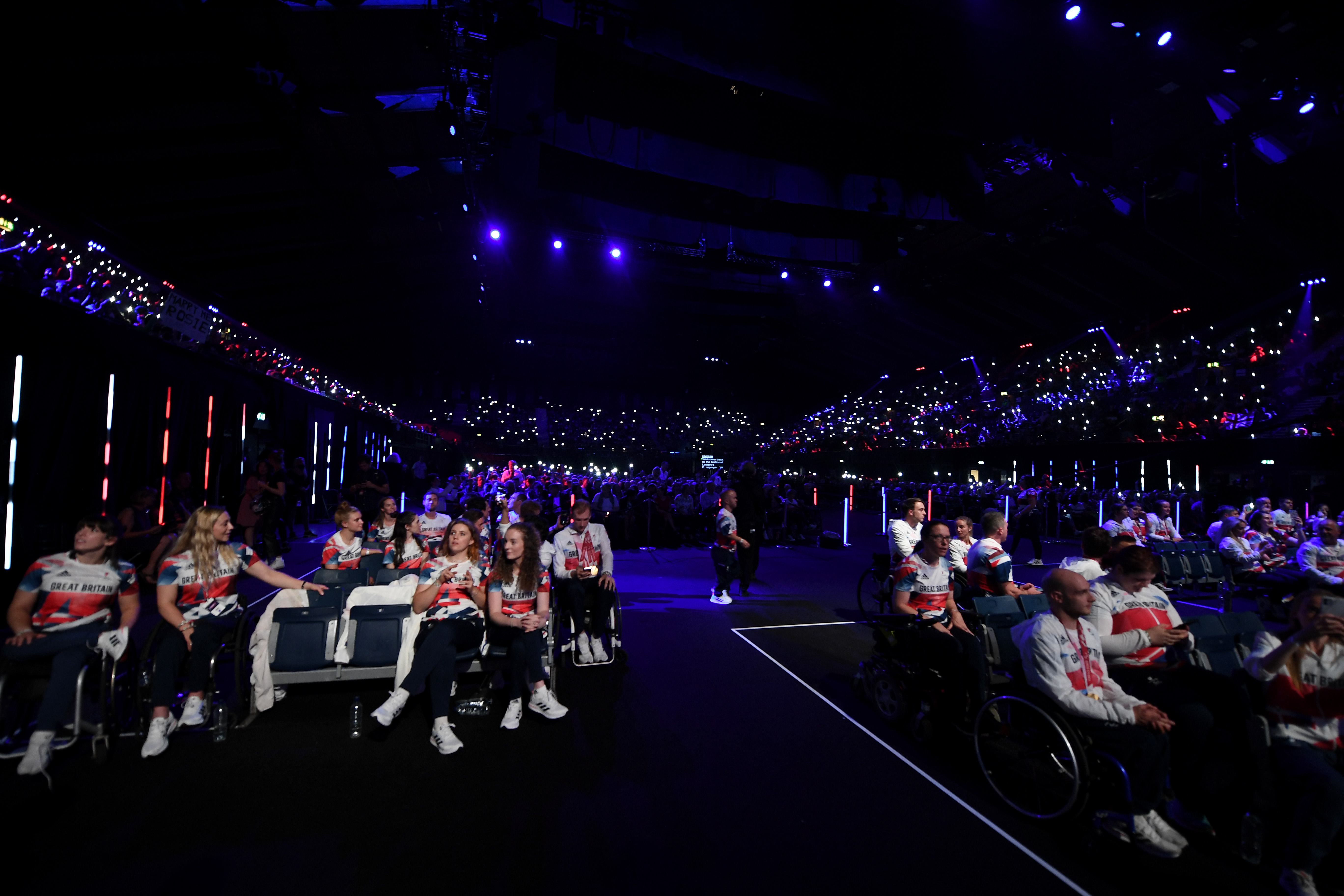 Paralympics Team GB celebrating at National Lottery Homecoming Event, AO Arena